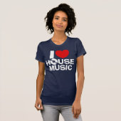 I Liebe House Music T-Shirt (Vorne ganz)