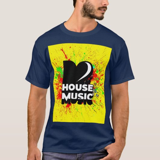 I Liebe House Music T-Shirt (Vorderseite)