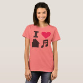 I Liebe House Music T-Shirt (Vorne ganz)