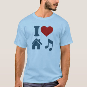 I Liebe House Music T - Shirt   Dance Ibiza DJ Gif