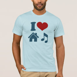 I Liebe House Music T - Shirt | Dance Ibiza DJ Gif