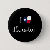 I Liebe Houston Button (Vorderseite)