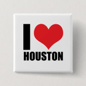I Liebe Houston Button (Vorderseite)