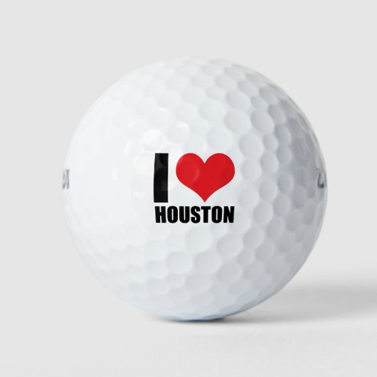I Liebe Houston Golfball (Vorderseite)