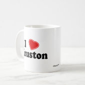 I Liebe Houston Kaffeetasse (Vorderseite Links)