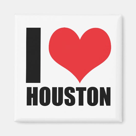 I Liebe Houston Magnet (Vorne)