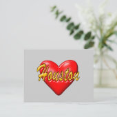 I Liebe Houston Postkarte (Stehend Vorderseite)