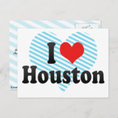 I Liebe Houston Postkarte (Vorne/Hinten)
