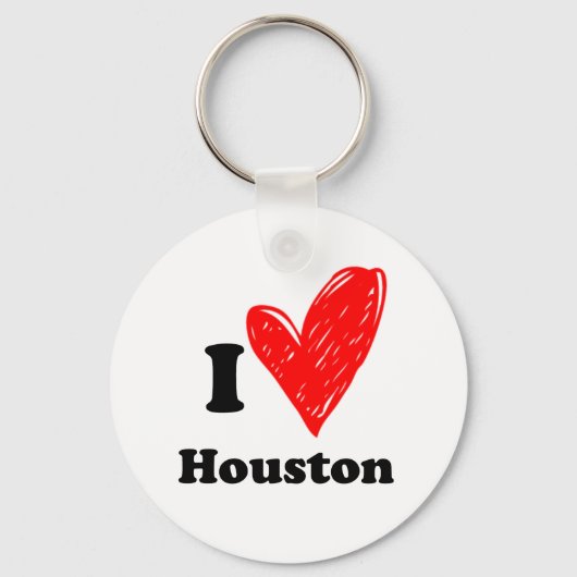 I Liebe Houston Schlüsselanhänger (Vorderseite)