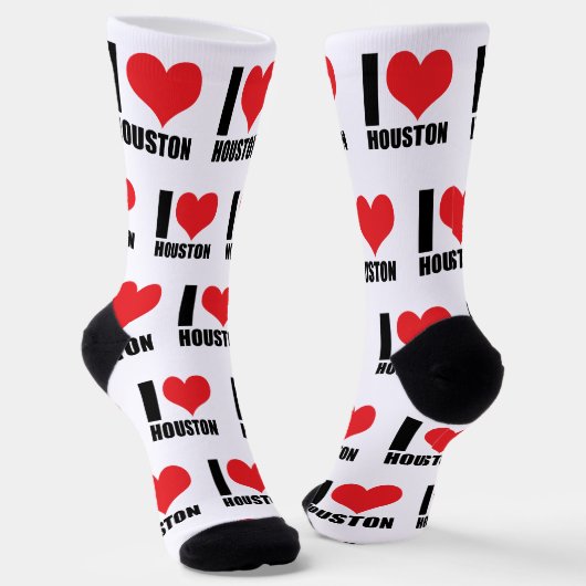 I Liebe Houston Socken (Gewinkelt)