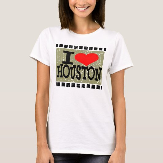 I Liebe Houston T-Shirt (Vorderseite)