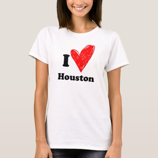 I Liebe Houston T-Shirt (Vorderseite)