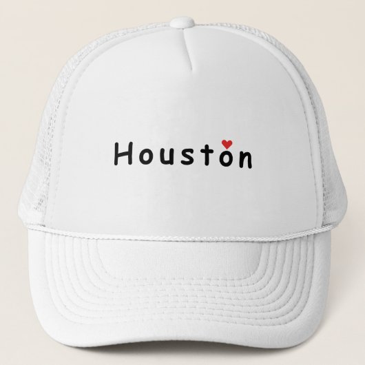 I Liebe Houston Truckerkappe (Vorderseite)
