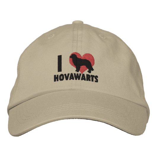I Liebe Hovawarts bestickter Hut (Vorderseite)