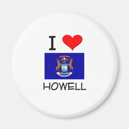 I Liebe Howell Michigan Magnet (Vorne)