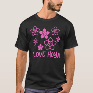 I Liebe Hoya Pink Floral Hoya Lover Sammler T-Shirt