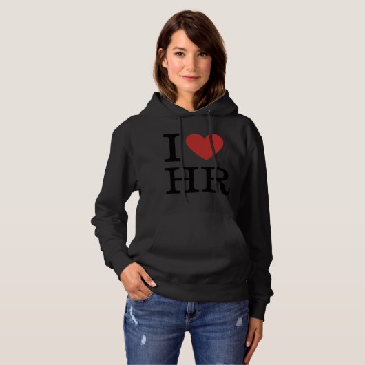 I. ❤️ Liebe HR Frauen Hoodie - Personalabteilung (Vorne ganz)