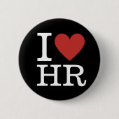 I ❤️ Liebe HR - HR-Anweisung - Schaltfläche Button (Vorderseite)