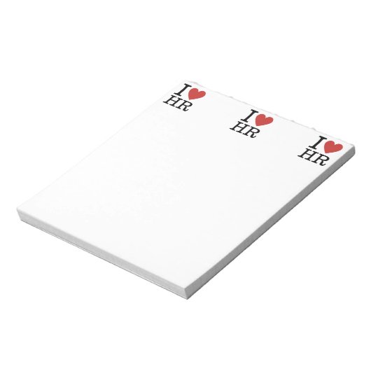 I ❤️ Liebe HR (HR-Dept.) Notizblock (Rotiert)