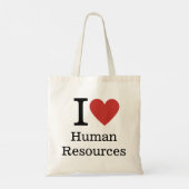 I ❤️ Liebe HR - Humanressourcen Tragetasche (Rückseite)