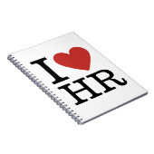I ❤️ Liebe HR - Personalabteilung/Personal - Noteb Notizblock (Rechte Seite)