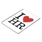 I ❤️ Liebe HR - Personalabteilung/Personal - Noteb Notizblock (Linke Seite)