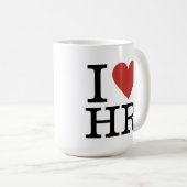 I ❤️ Liebe HR Tasse - Für Personalabteilung (VorderseiteRechts)