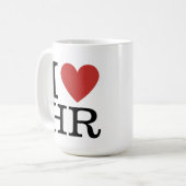 I ❤️ Liebe HR Tasse - Für Personalabteilung (Vorderseite Links)