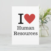 I. ❤️ Liebe HR ZOLLBARES Party Einladung (Stehend Vorderseite)