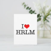 I LIEBE HRLM POSTKARTE (Stehend Vorderseite)