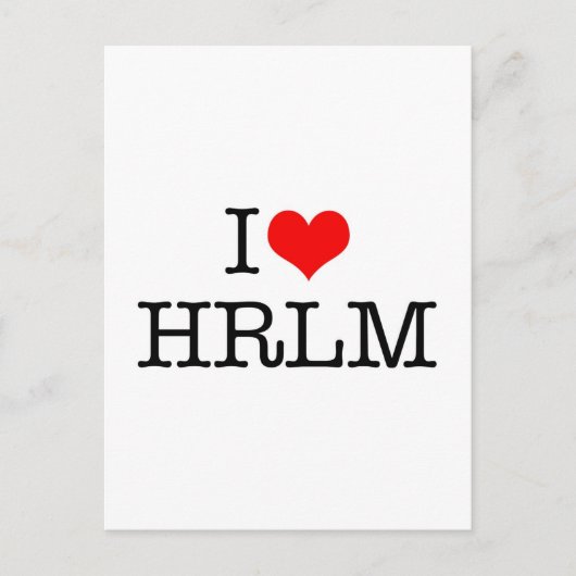 I LIEBE HRLM POSTKARTE (Vorderseite)