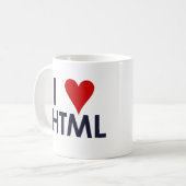 I Liebe HTML - sitepoint.com Kaffeetasse (Vorderseite Links)