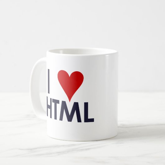 I Liebe HTML - sitepoint.com Kaffeetasse (Vorderseite Links)