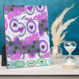 I Liebe hübsch Fotoplatte