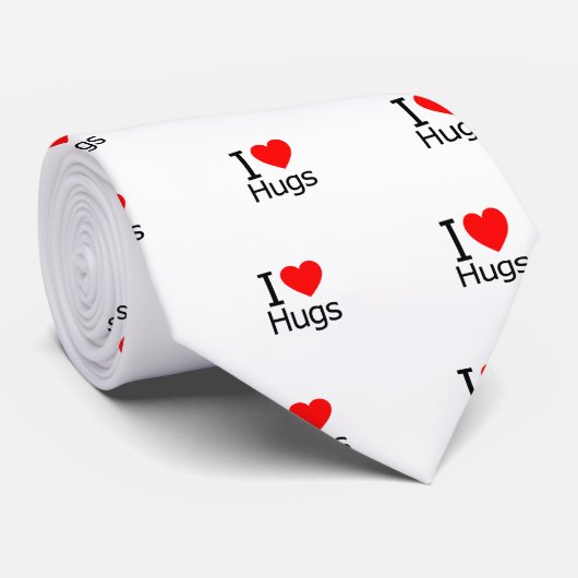 I Liebe Hugs Krawatte (Gerollt)