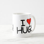 I Liebe Hugs Tasse (VorderseiteRechts)