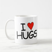I Liebe Hugs Tasse (Links)