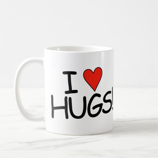 I Liebe Hugs Tasse (Links)