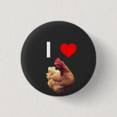 I LIEBE-HUHN-KNOPF BUTTON (Vorderseite)