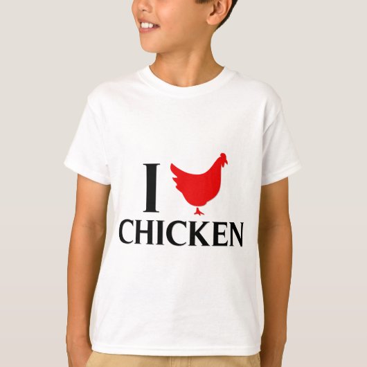 I Liebe-Huhn T-Shirt (Vorderseite)