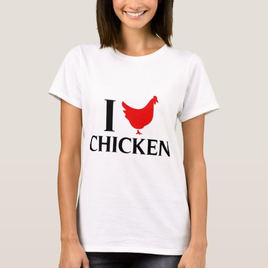 I Liebe-Huhn T-Shirt (Vorderseite)