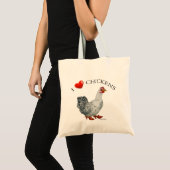 I Liebe-Huhn-Tasche Tragetasche (Vorderseite (Produkt))