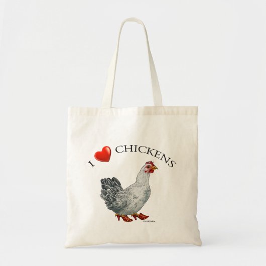 I Liebe-Huhn-Tasche Tragetasche (Vorne)