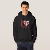 I Liebe Hühner Cu Hoodie (Vorne ganz)