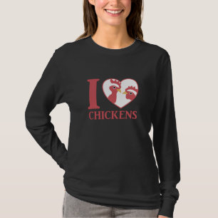 I Liebe Hühner Niedliche Hühner im Herzen T-Shirt
