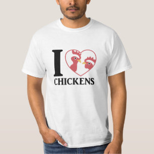 I Liebe Hühner Niedliche Hühner im Herzen T-Shirt