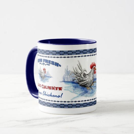 I Liebe Hühner Tasse (Vorderseite Links)