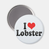 I Liebe Hummer Magnet (Vorderseite/Rückseite)