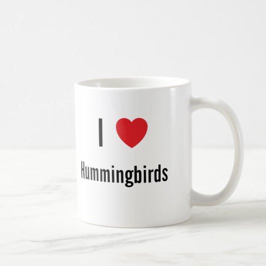 I Liebe Hummingbirds Kaffeetasse (Rechts)