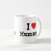 I Liebe Hummus T - Shirt Kaffeetasse (VorderseiteRechts)
